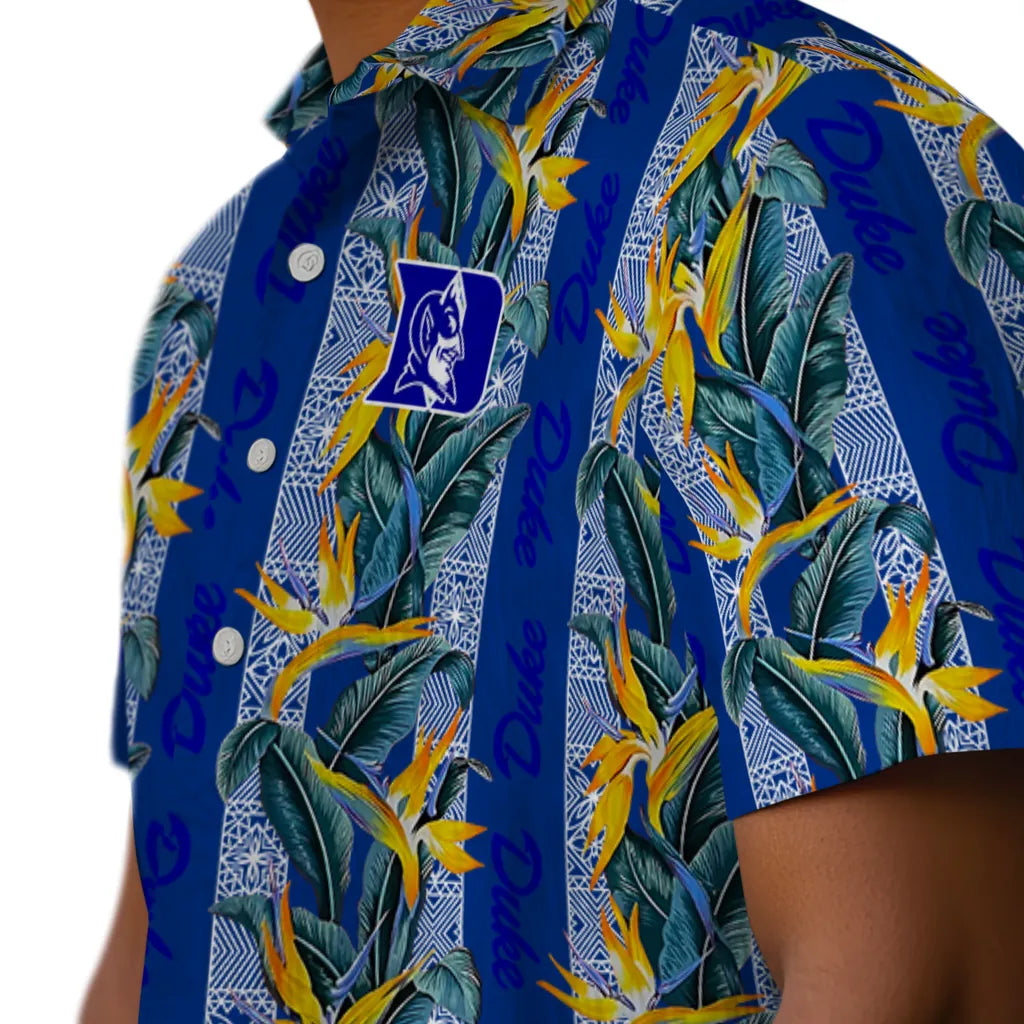 Duke Blue Devils Hawaiian Shirt - Paradise Vines | Moonbestprint