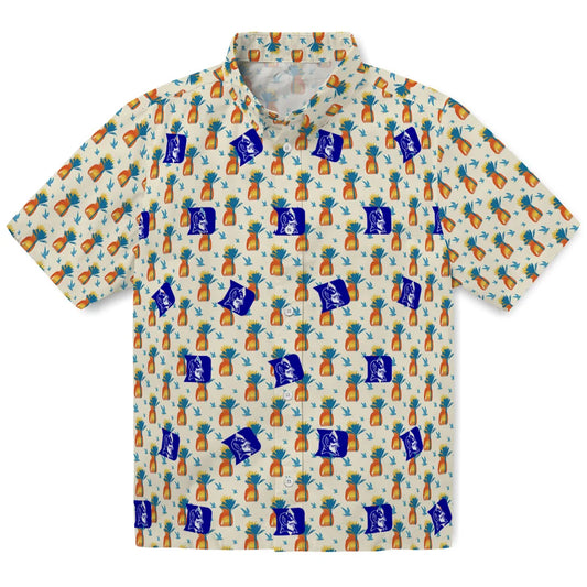 Duke Blue Devils Hawaiian Shirt - Pineapple Delight | Moonbestprint