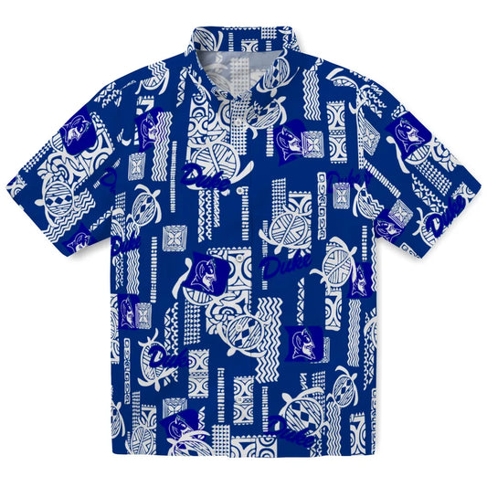 Duke Blue Devils Hawaiian Shirt - Turtle Lines | Moonbestprint