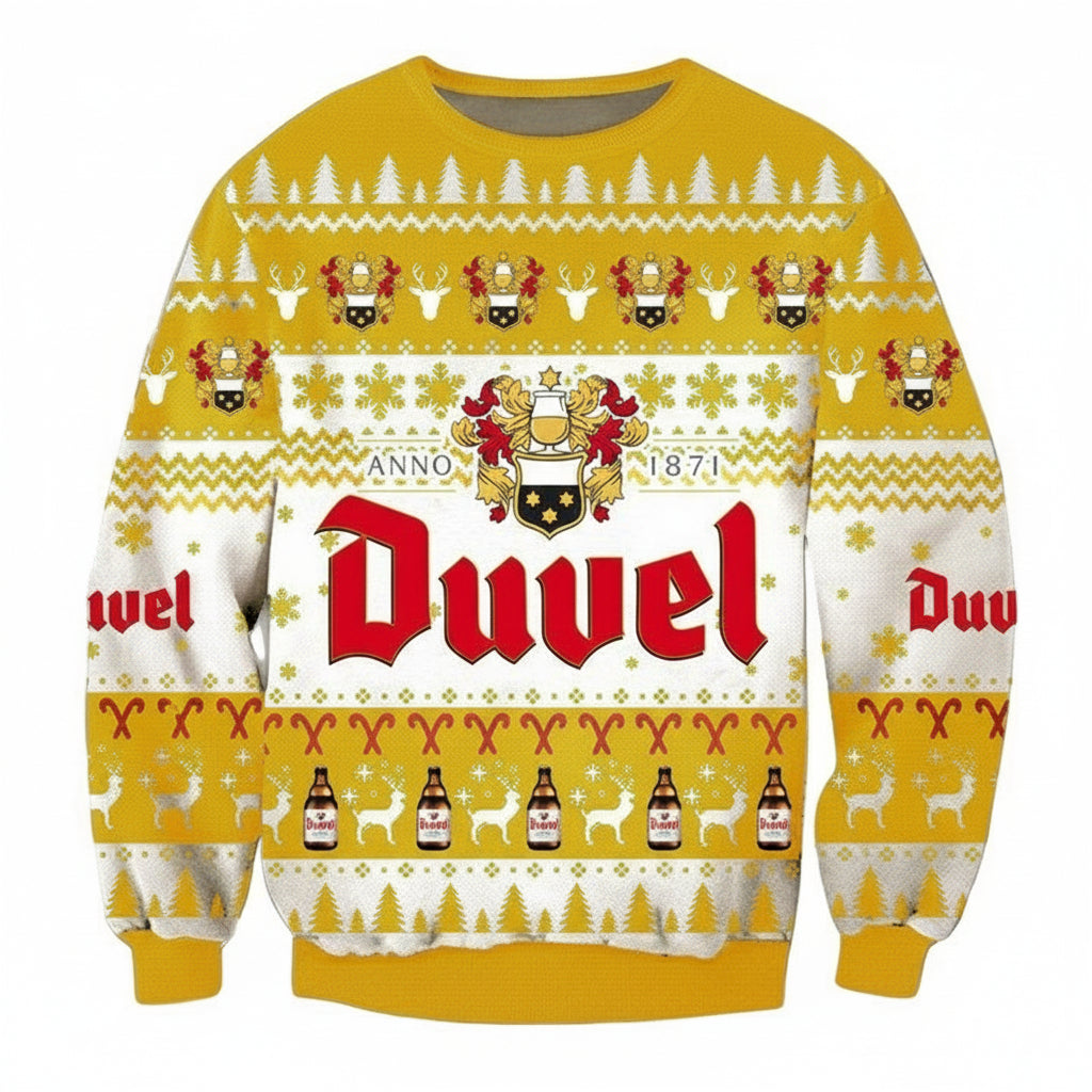 Duvel Beer Ugly Christmas Sweater 2022 ? Usalast
