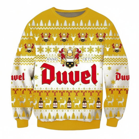 Duvel Beer Ugly Christmas Sweater 2022 ? Usalast