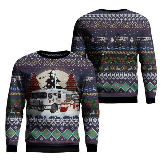Eagan MN FD Christmas AOP Sweater ? Usalast