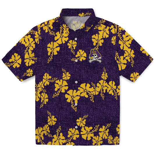 East Carolina Pirates Hawaiian Shirt - 50th State Flower | Moonbestprint