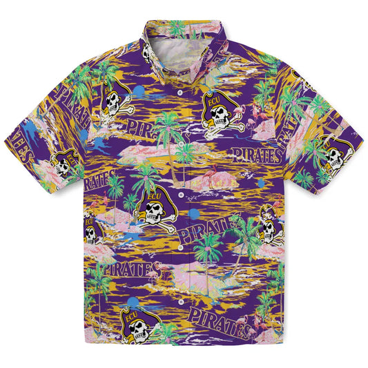 East Carolina Pirates Flamingo Retreat 2026 Hawaiian Shirt – Moonbestprint