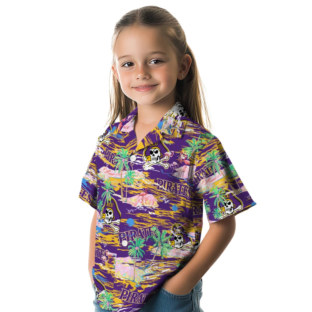 East Carolina Pirates Flamingo Retreat 2026 Hawaiian Shirt – Moonbestprint