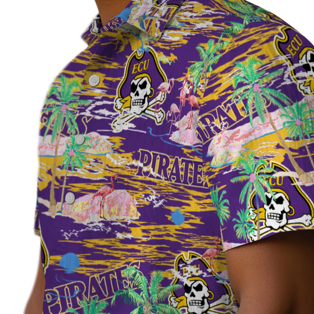 East Carolina Pirates Flamingo Retreat 2026 Hawaiian Shirt – Moonbestprint