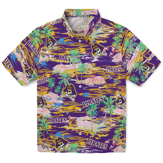 East Carolina Pirates Hawaiian Shirt - Hawaii Island | Moonbestprint