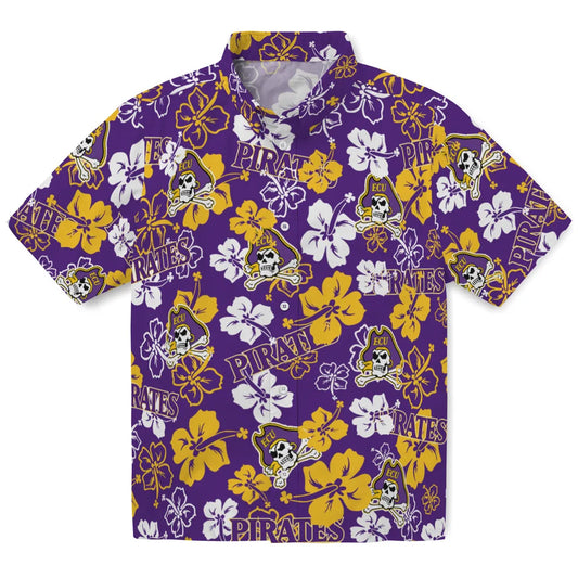 East Carolina Pirates Hibiscus Bloom Hawaiian Shirt – Moonbestprint