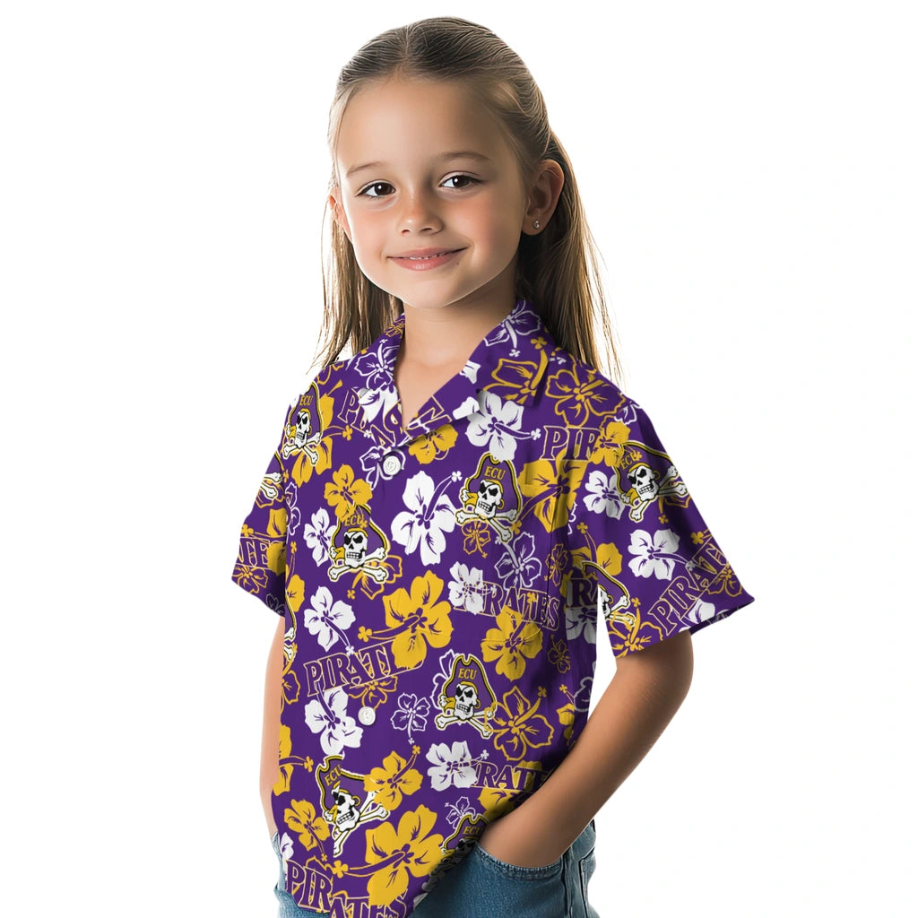 East Carolina Pirates Hibiscus Bloom Hawaiian Shirt – Moonbestprint