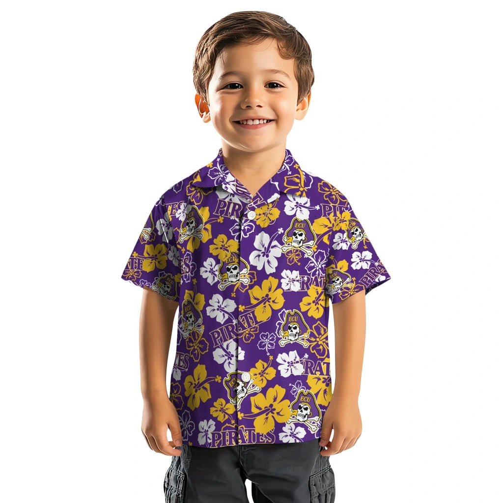 East Carolina Pirates Hibiscus Bloom Hawaiian Shirt – Moonbestprint