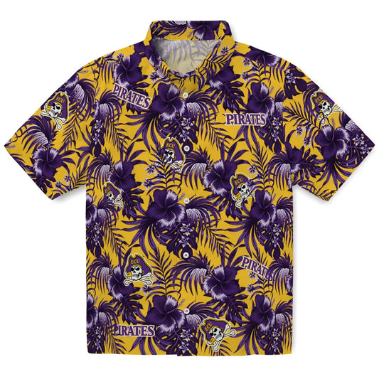 East Carolina Pirates Hawaiian Shirt - Hibiscus Exotic | Moonbestprint