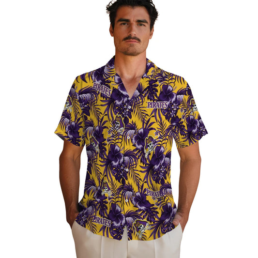 East Carolina Pirates Hawaiian Shirt - Hibiscus Exotic | Moonbestprint