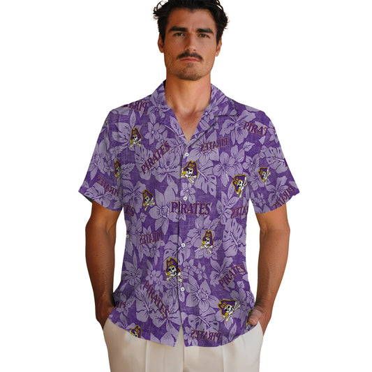 East Carolina Pirates Hawaiian Shirt - Hibiscus Oasis | Moonbestprint