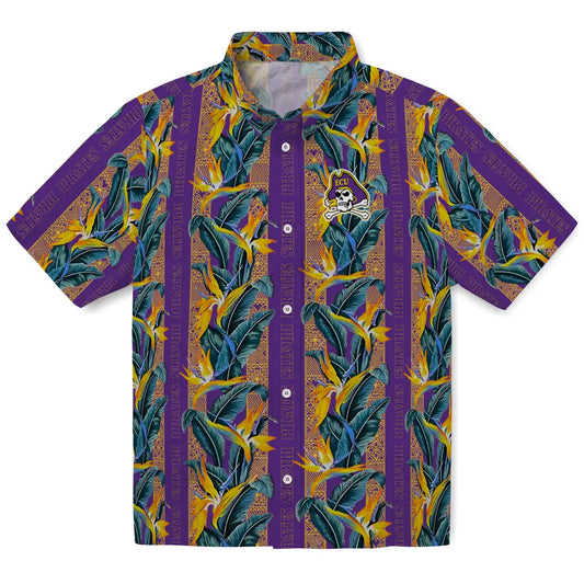 East Carolina Pirates Hawaiian Shirt - Paradise Vines | Moonbestprint