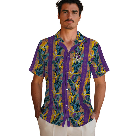 East Carolina Pirates Hawaiian Shirt - Paradise Vines | Moonbestprint