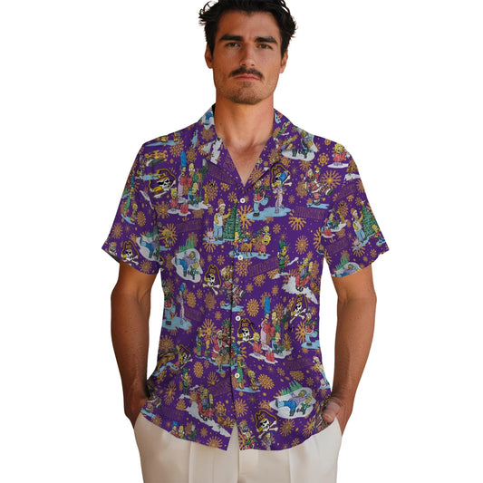 East Carolina Pirates Hawaiian Shirt - Simpsons Christmas | Moonbestprint