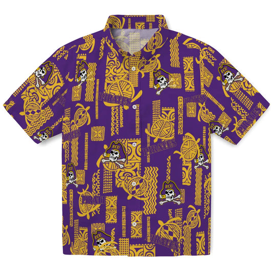 East Carolina Pirates Hawaiian Shirt - Turtle Lines | Moonbestprint