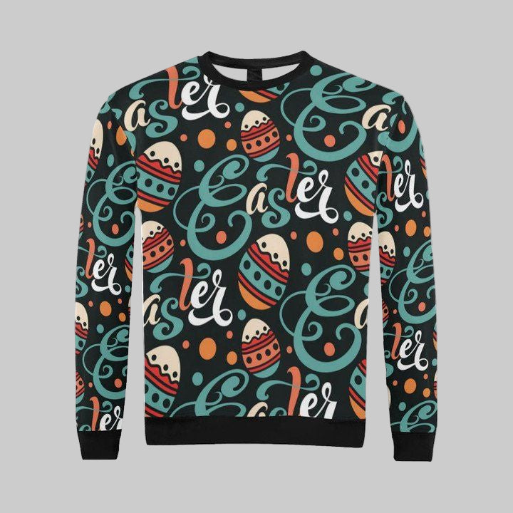 Easter Pattern All Over Print Crewneck Sweater For Men Large Model H18 Sh4190 ? Usalast