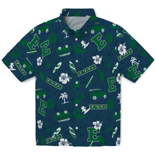 Eastern Michigan Eagles Hawaiian Shirt - Beach Vibe | Moonbestprint
