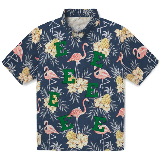 Eastern Michigan Eagles Hawaiian Shirt - Flamingo Hibiscus | Moonbestprint