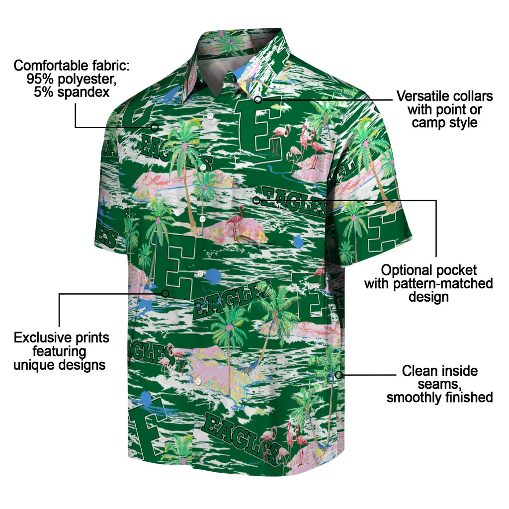 Eastern Michigan Eagles Flamingo Retreat 2026 Hawaiian Shirt – Moonbestprint