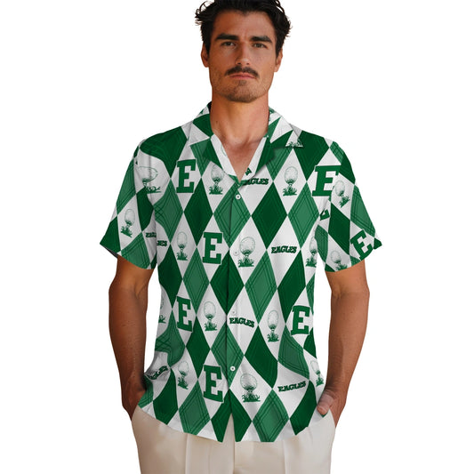 Eastern Michigan Eagles Hawaiian Shirt - Golfing Plaid | Moonbestprint