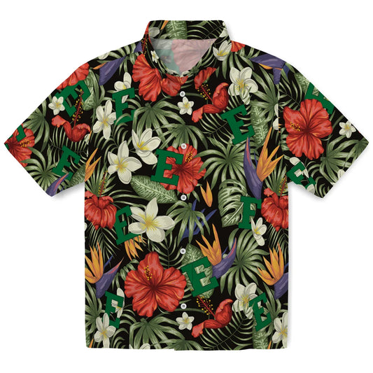 Eastern Michigan Eagles Hawaiian Shirt - Hawaii Floral Hibiscus | Moonbestprint