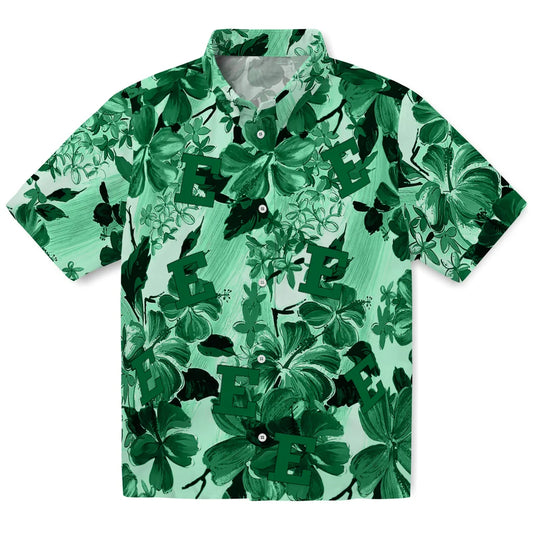 Eastern Michigan Eagles Hawaiian Shirt - Hibiscus Arrangement | Moonbestprint