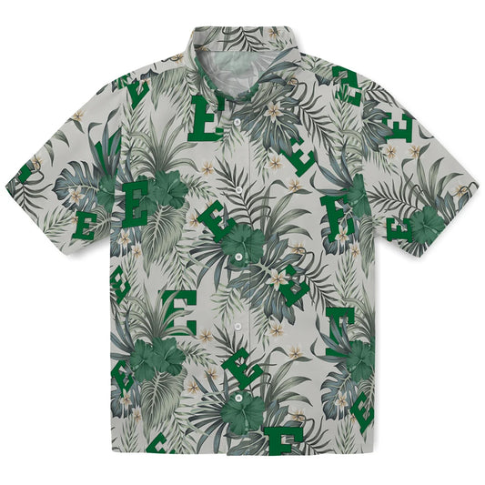 Eastern Michigan Eagles Hawaiian Shirt - Hibiscus Designs | Moonbestprint