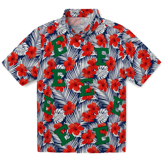 Eastern Michigan Eagles Hawaiian Shirt - Hibiscus Fiesta | Moonbestprint
