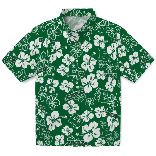 Eastern Michigan Eagles Hawaiian Shirt - Hibiscus Flower Design | Moonbestprint