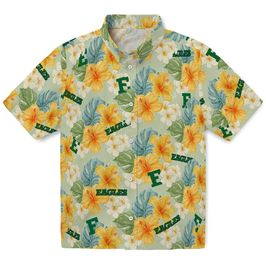 Eastern Michigan Eagles Hawaiian Shirt - Hibiscus Mood | Moonbestprint