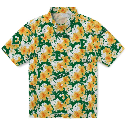 Eastern Michigan Eagles Hawaiian Shirt - Hibiscus Tropics | Moonbestprint