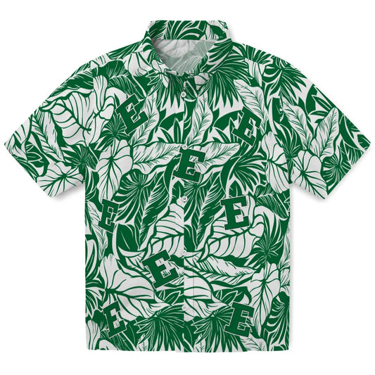 Eastern Michigan Eagles Hawaiian Shirt - Monstera Layer | Moonbestprint