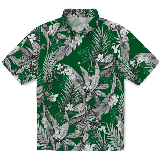 Eastern Michigan Eagles Hawaiian Shirt - Palm Leaves | Moonbestprint