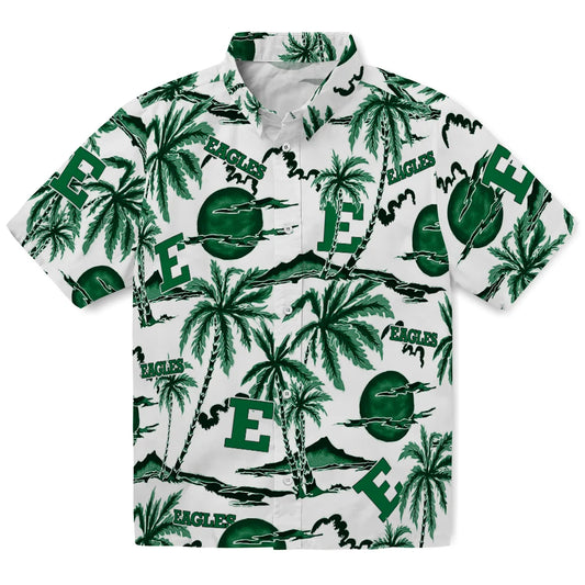 Eastern Michigan Eagles Hawaiian Shirt - Palm Sunset | Moonbestprint