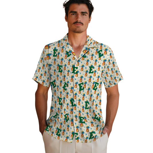 Eastern Michigan Eagles Hawaiian Shirt - Pineapple Delight | Moonbestprint