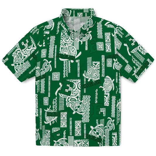 Eastern Michigan Eagles Hawaiian Shirt - Turtle Lines | Moonbestprint