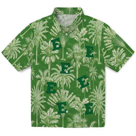 Eastern Michigan Eagles Hawaiian Shirt - Vintage Palm Tree | Moonbestprint