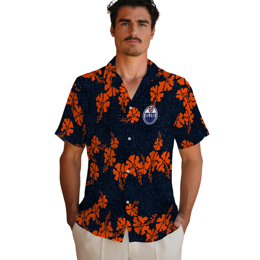 Edmonton Oilers Hawaiian Shirt - 50th State Flower | Moonbestprint