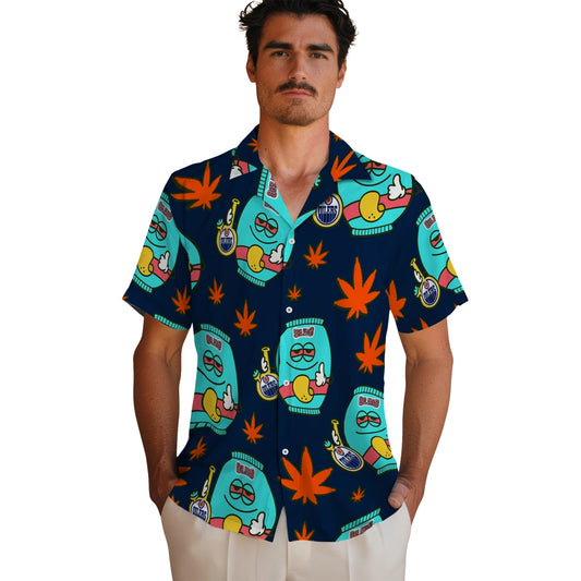 Edmonton Oilers Hawaiian Shirt - Chill Vibe | Moonbestprint