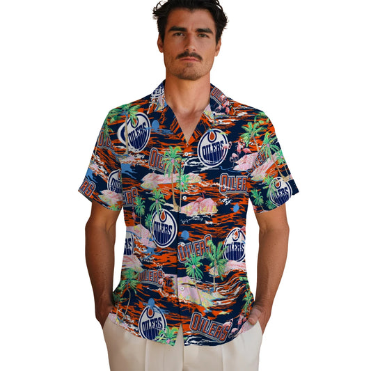 Edmonton Oilers Flamingo Retreat 2026 Hawaiian Shirt – Moonbestprint