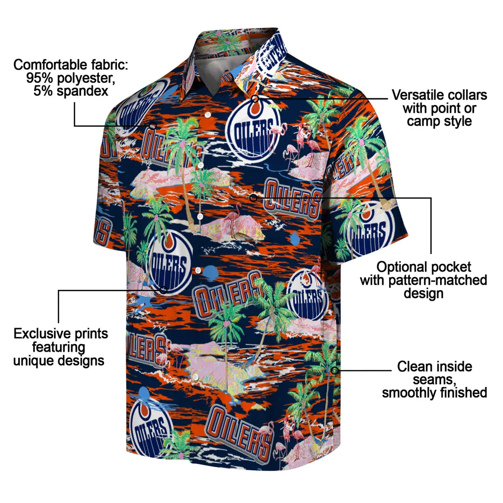 Edmonton Oilers Flamingo Retreat 2026 Hawaiian Shirt – Moonbestprint