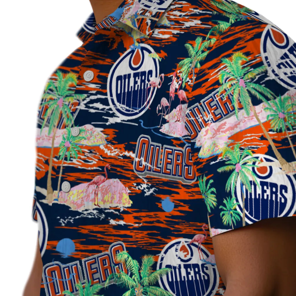 Edmonton Oilers Flamingo Retreat 2026 Hawaiian Shirt – Moonbestprint