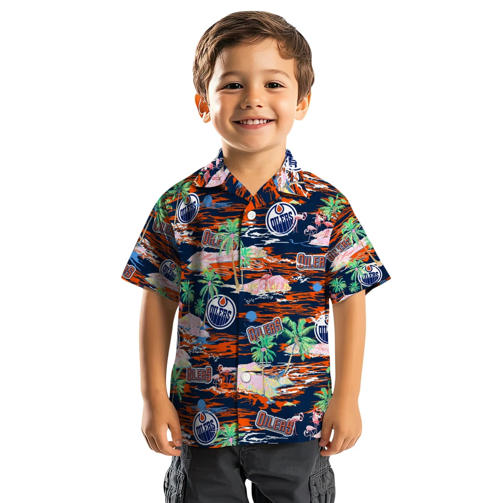Edmonton Oilers Hawaiian Shirt - Hawaii Island | Moonbestprint
