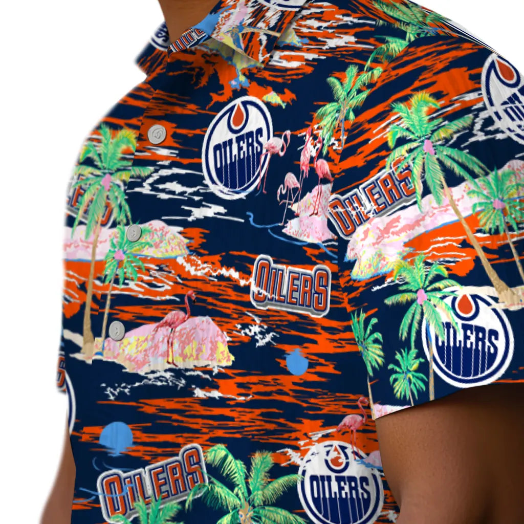 Edmonton Oilers Hawaiian Shirt - Hawaii Island | Moonbestprint