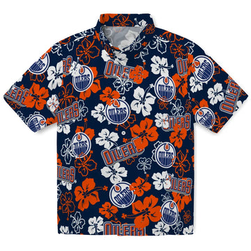 Edmonton Oilers Hibiscus Bloom Hawaiian Shirt – Moonbestprint