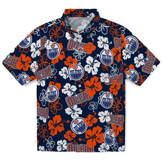 Edmonton Oilers Hibiscus Bloom Hawaiian Shirt – Moonbestprint