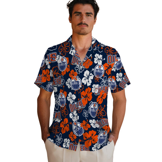 Edmonton Oilers Hibiscus Bloom Hawaiian Shirt – Moonbestprint