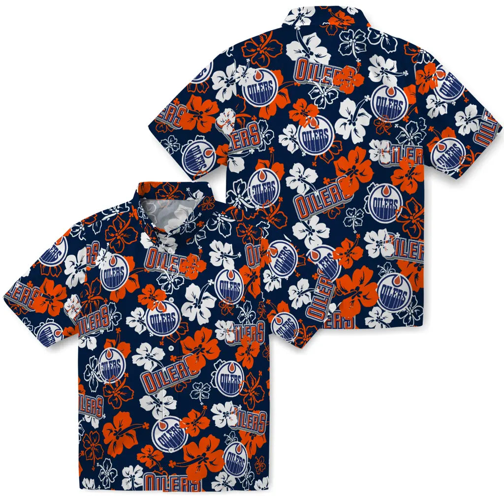 Edmonton Oilers Hibiscus Bloom Hawaiian Shirt – Moonbestprint
